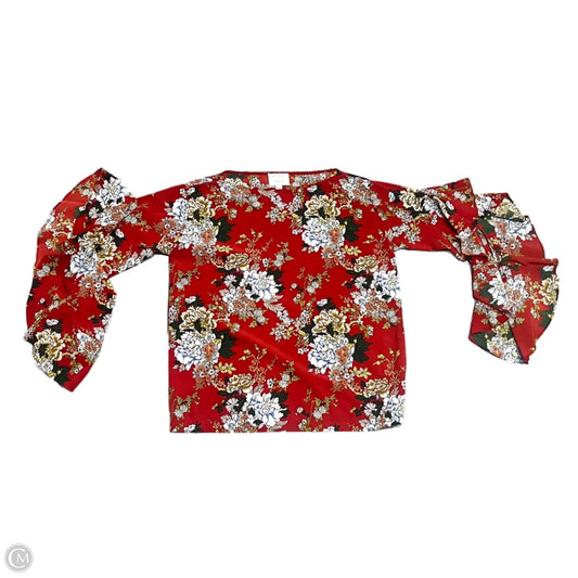 Top Long Sleeve By Robert Rodriguez In Green & Red, Size: S