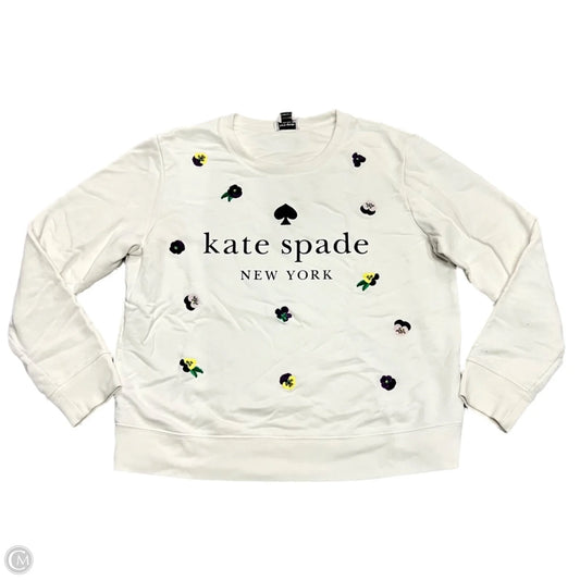 Sweatshirt Designer By Kate Spade In Floral Print, Size: L