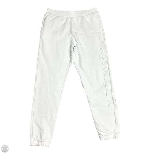 Pants Luxury Designer By Moncler In White, Size: L