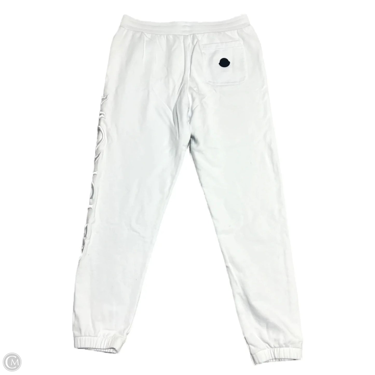 Pants Luxury Designer By Moncler In White, Size: L