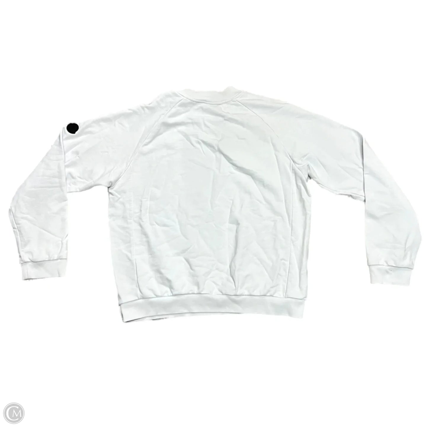 Sweatshirt Luxury Designer By Moncler In White, Size: L
