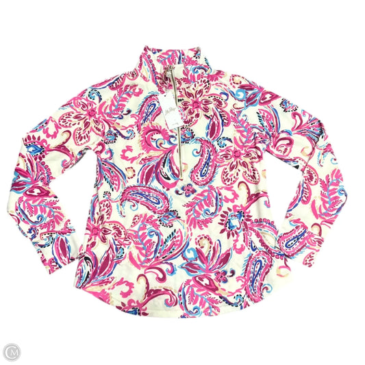 Sweatshirt Designer By Lilly Pulitzer In Cream & Pink, Size: S