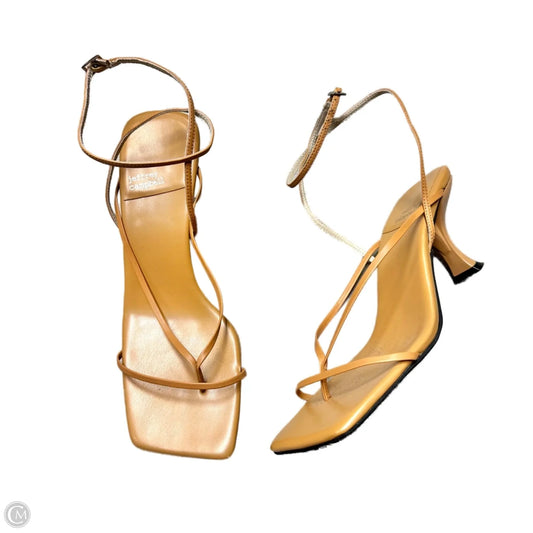Sandals Heels Kitten By Jeffery Campbell In Tan, Size: 9.5