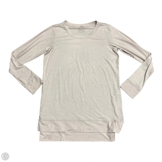 Athletic Top Long Sleeve Crewneck By Patagonia In Tan, Size: M