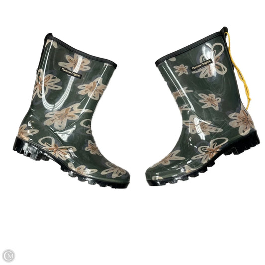 Boots Rain By Planone In Green, Size: 8.5