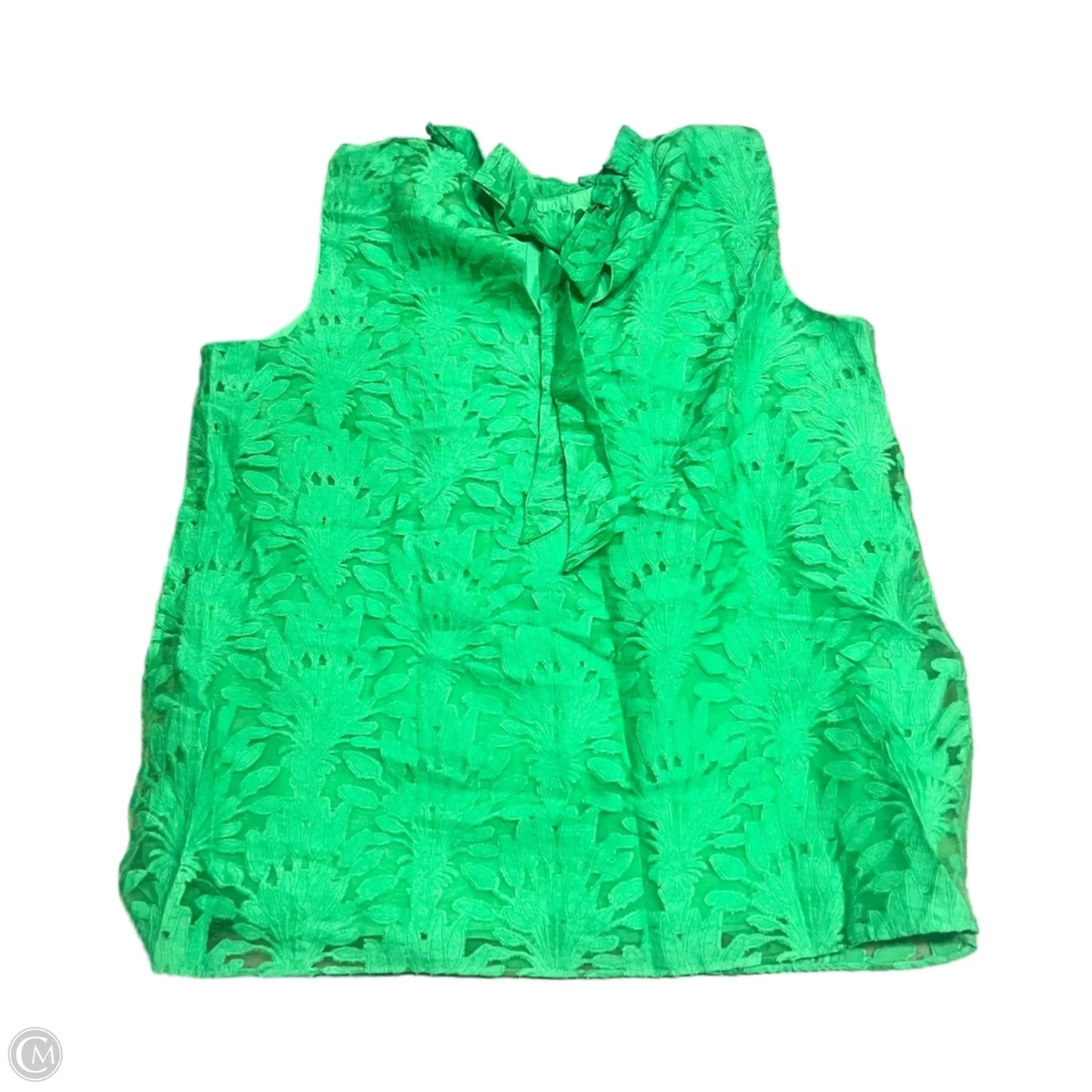 Top Sleeveless Designer By Lilly Pulitzer In Green, Size: L