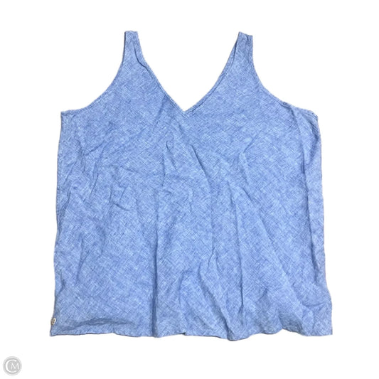Top Sleeveless Designer By Lilly Pulitzer In Blue, Size: Xl