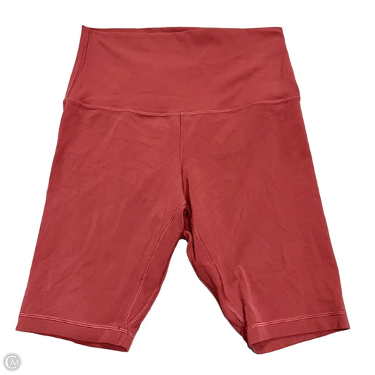 Athletic Shorts By Lululemon In Red, Size: 10