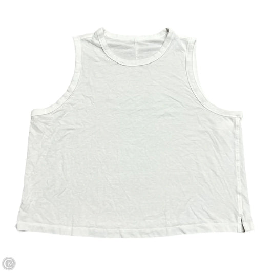 Athletic Tank Top By Lululemon In White, Size: L