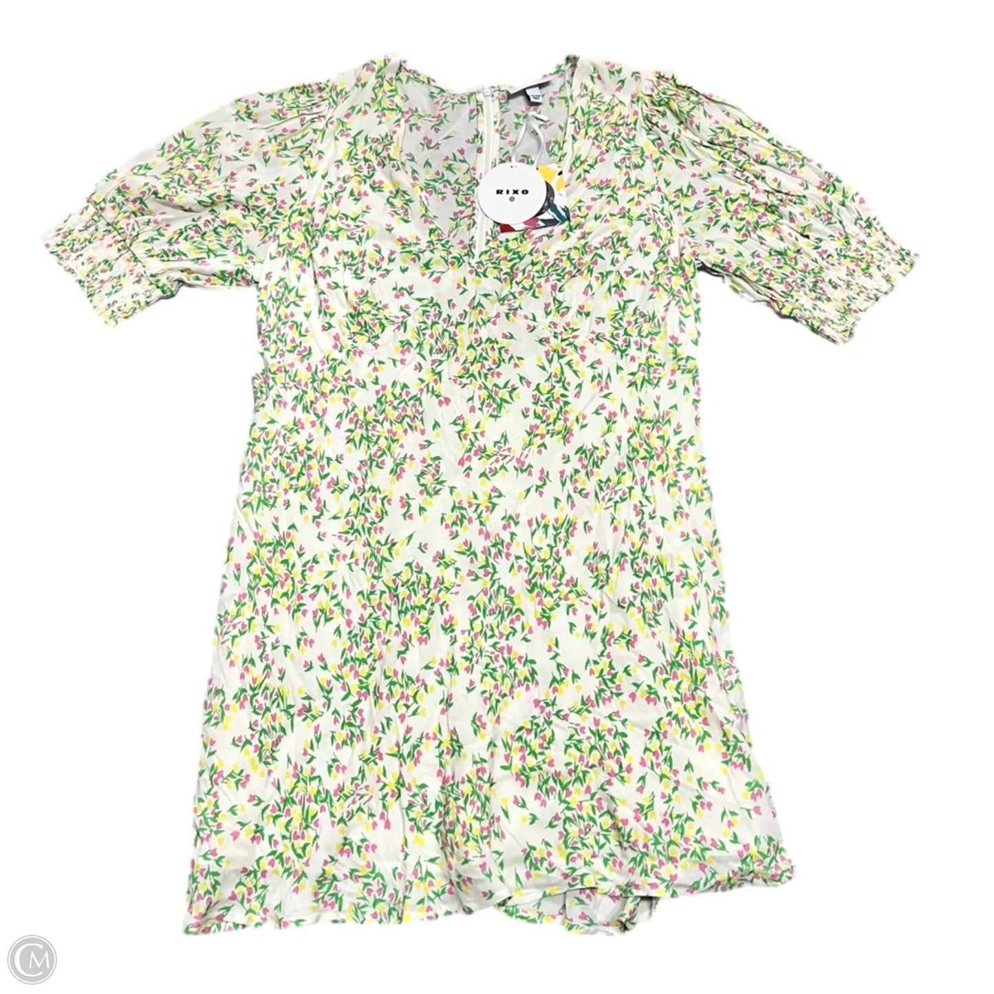 Dress Casual Short By Rixo x Target In Green & White, Size: Xl