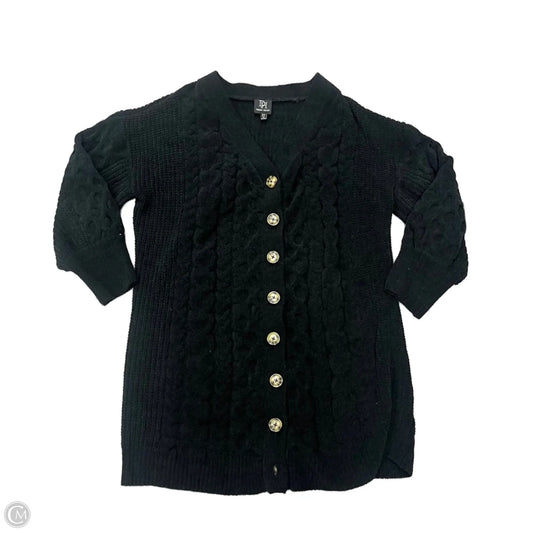 Sweater Cardigan By Derek Heart In Black, Size: 2x