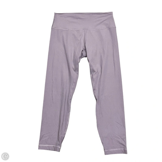 Athletic Leggings By Lululemon In Purple, Size: 12
