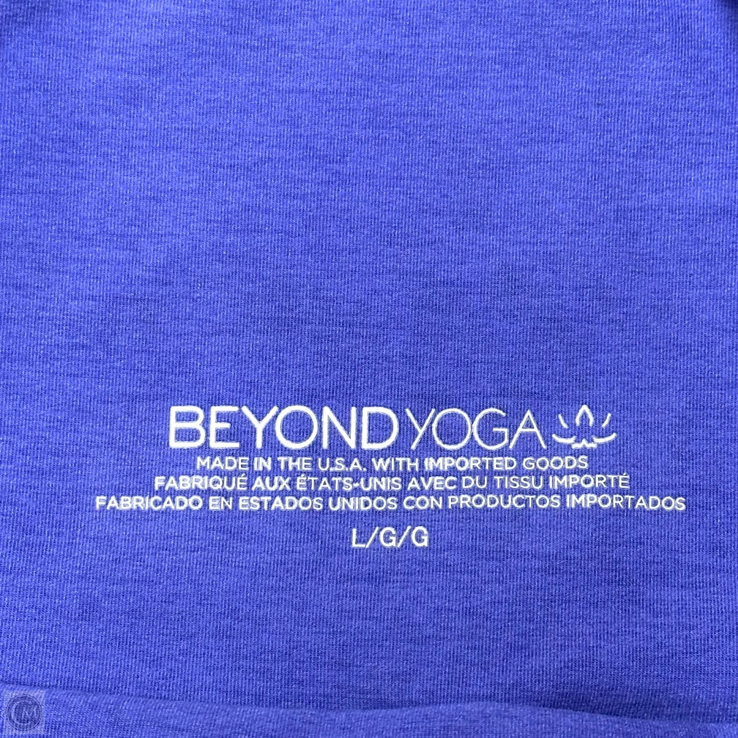 Athletic Leggings By Beyond Yoga In Blue, Size: L