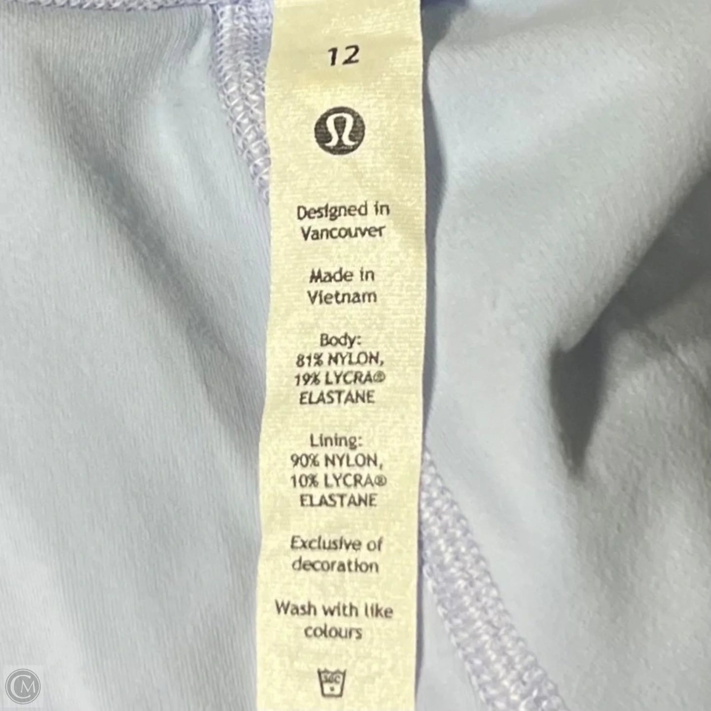 Athletic Capris By Lululemon In Blue, Size: 12