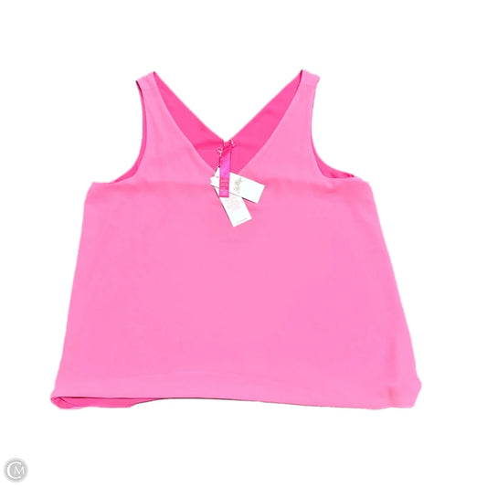 Top Sleeveless Designer By Lilly Pulitzer In Pink, Size: Xl