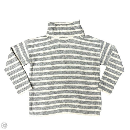 Sweater By Loft In Cream & Grey, Size: L
