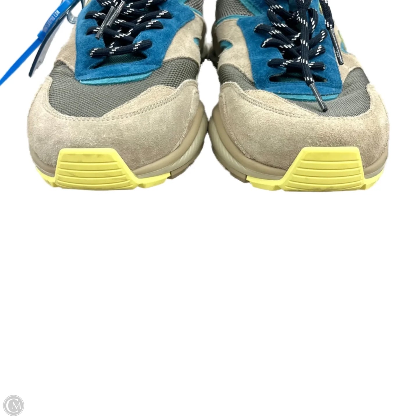 Shoes Luxury Designer By Louis Vuitton In Blue & Grey, Size: 10