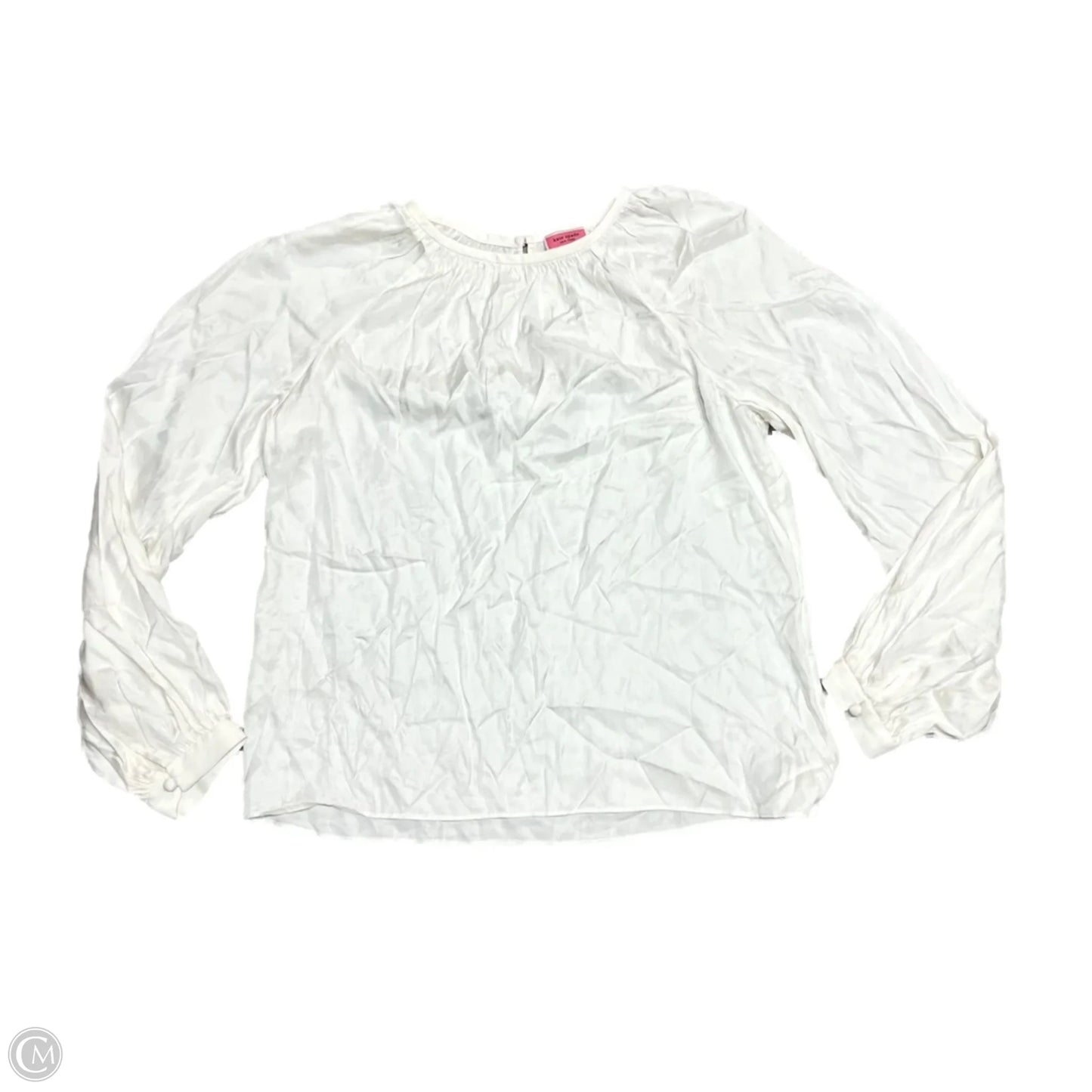 Top Long Sleeve Designer By Kate Spade In Cream, Size: M
