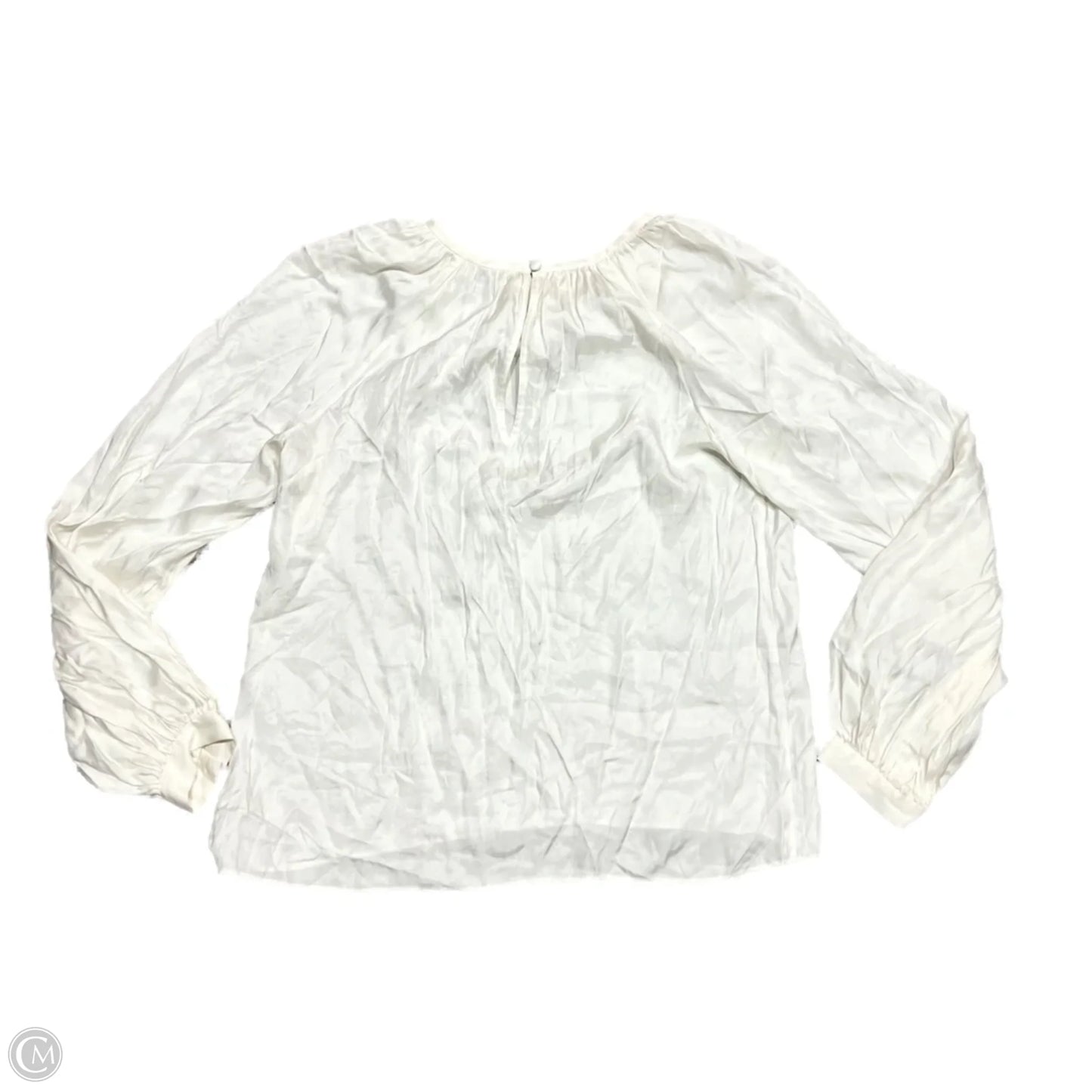 Top Long Sleeve Designer By Kate Spade In Cream, Size: M