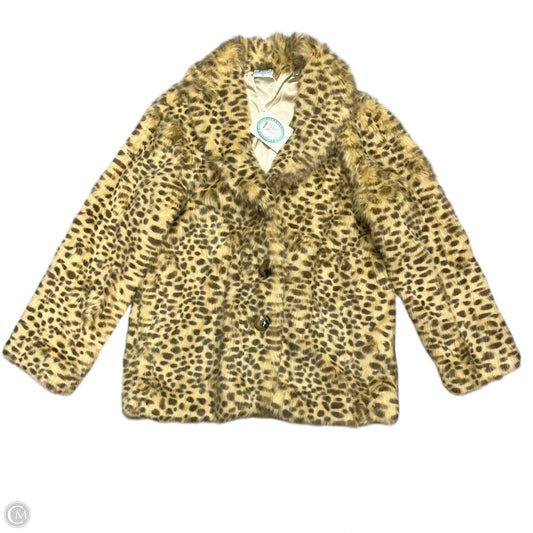 Coat Faux Fur & Sherpa By Isabellas Journey In Tan, Size: Xxl