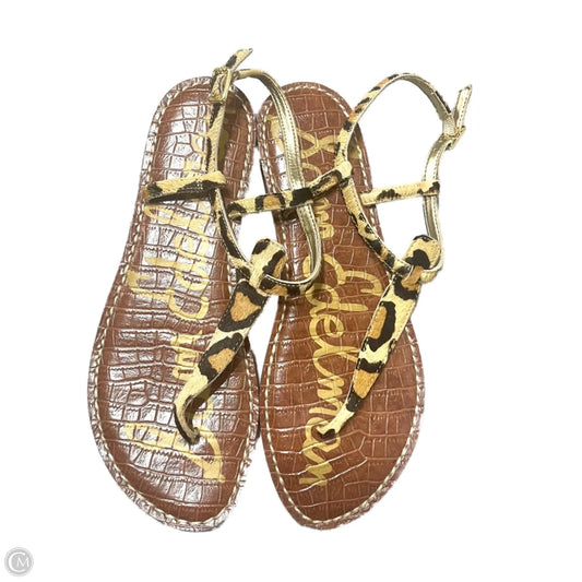 Sandals Flats By Sam Edelman In Leopard Print, Size: 9