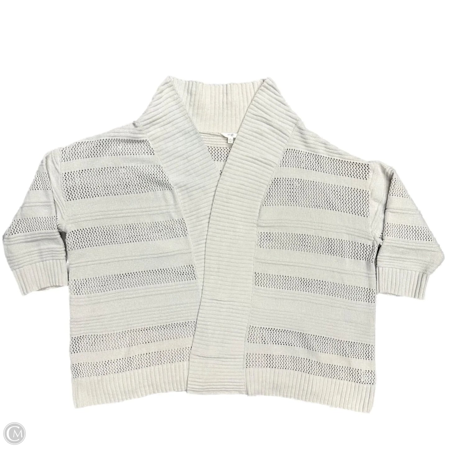 Sweater Cardigan By Terra & Sky In Taupe, Size: 4x
