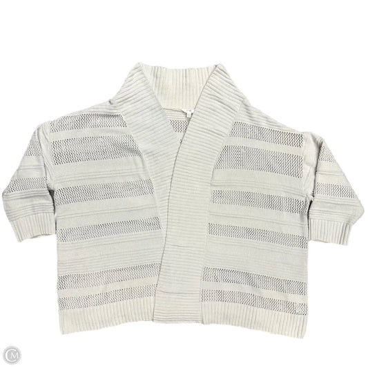 Sweater Cardigan By Terra & Sky In Taupe, Size: 4x