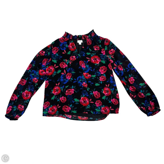 Top Long Sleeve By J. Crew In Blue & Pink, Size: S