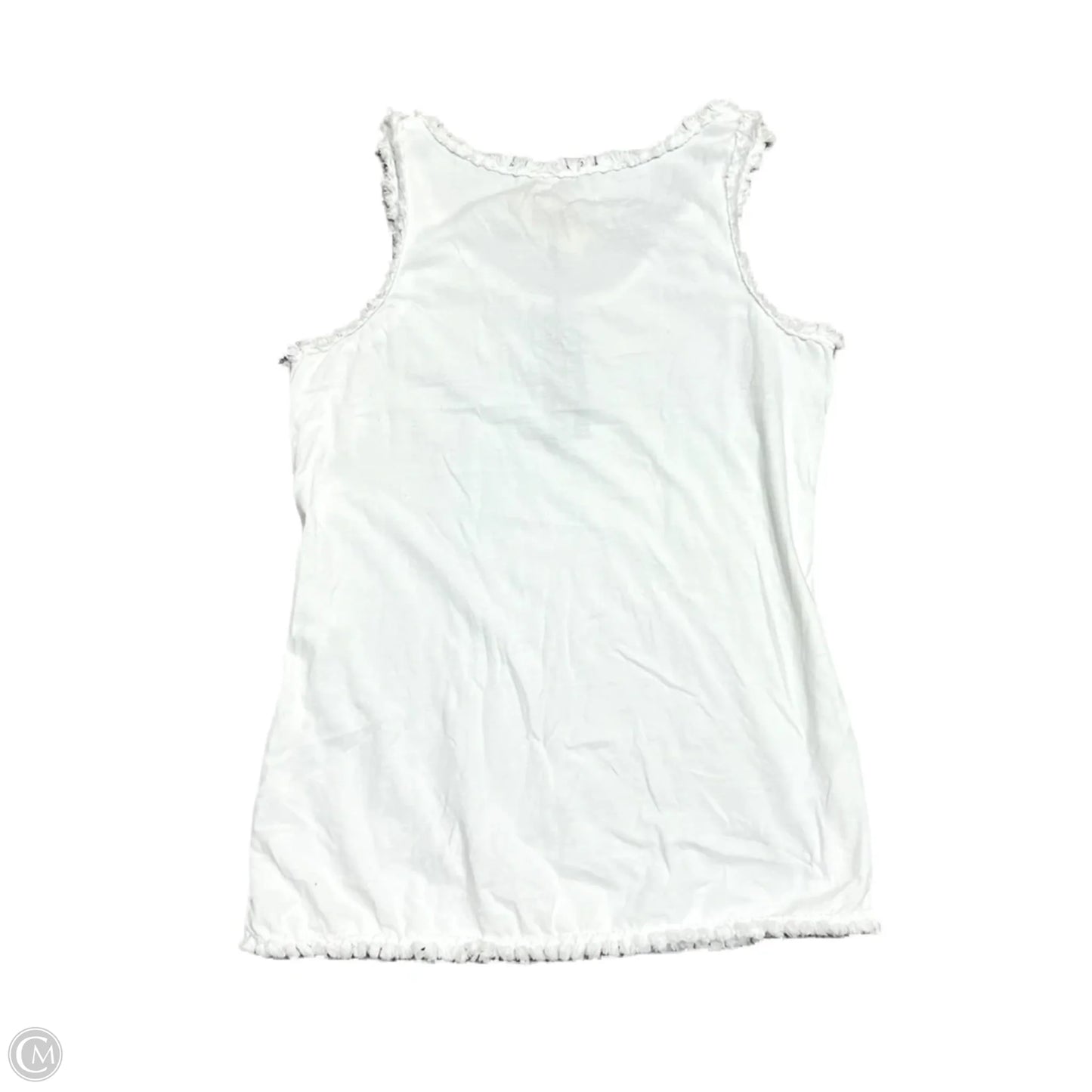 Top Sleeveless By Flora Ashely In White, Size: S