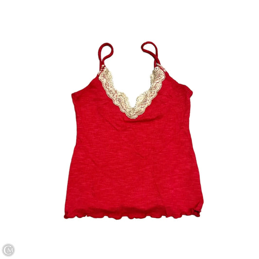 Tank Top By Free People In Cream & Red, Size: Xs