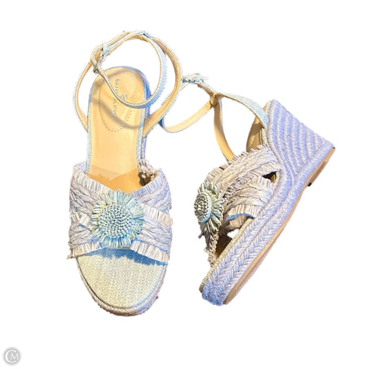 Sandals Heels Wedge By Bandolino In Grey, Size: 9
