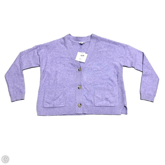 Sweater Cardigan By J. Jill In Purple, Size: S