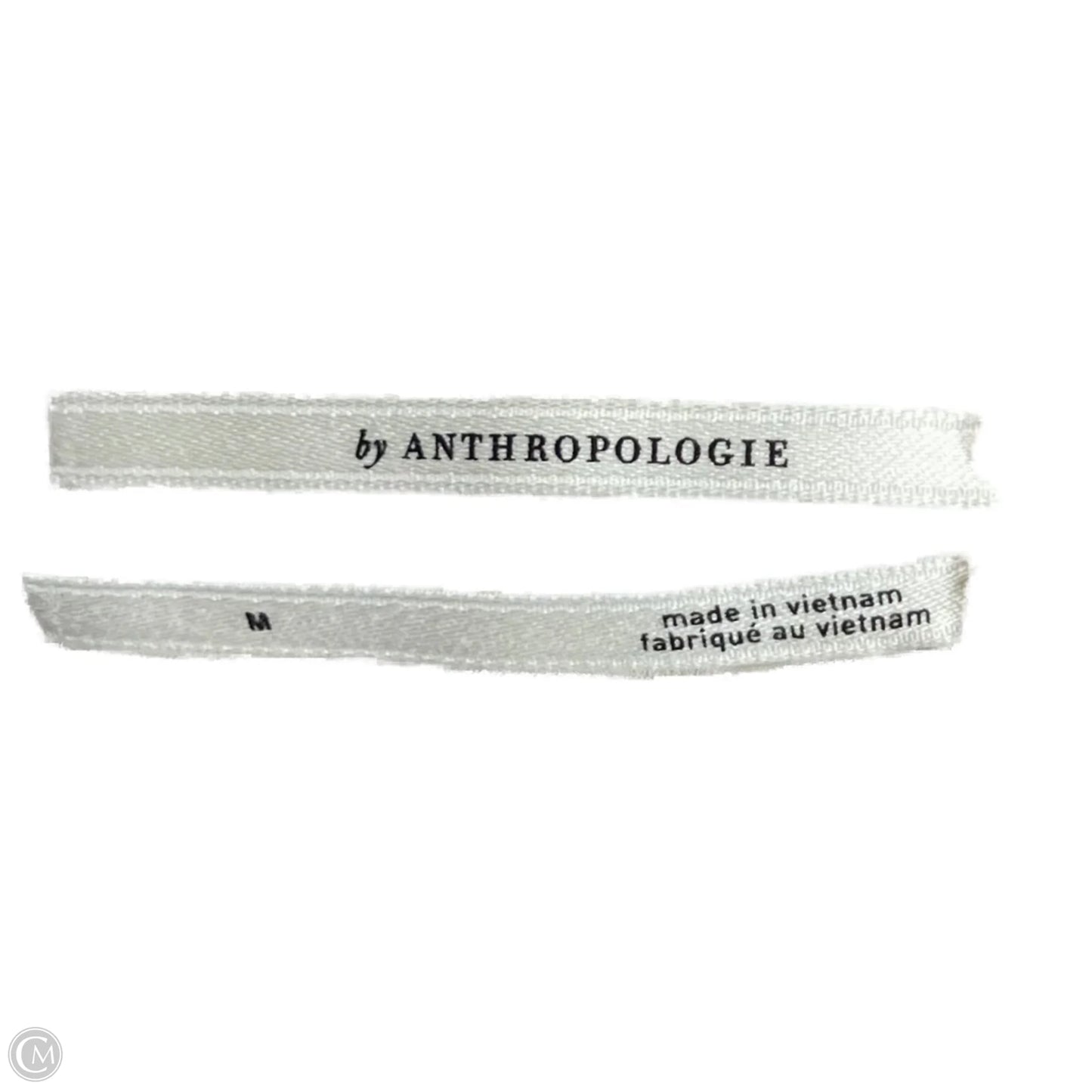 Top Short Sleeve By Anthropologie In Cream, Size: M