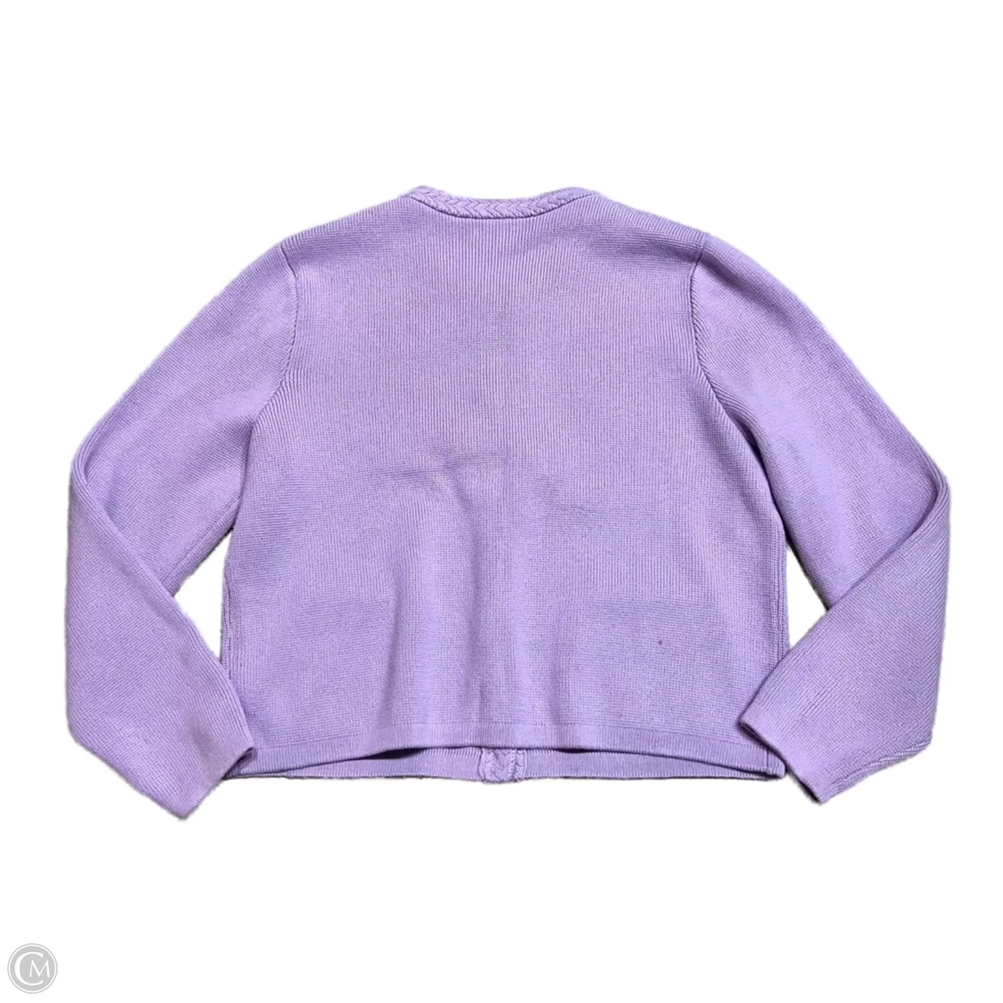 Sweater Cardigan By J. Crew In Purple, Size: Xl