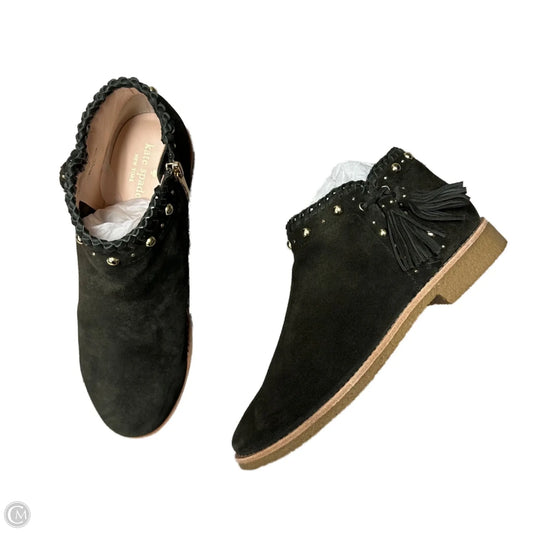 Boots Designer By Kate Spade In Gold & Green, Size: 9