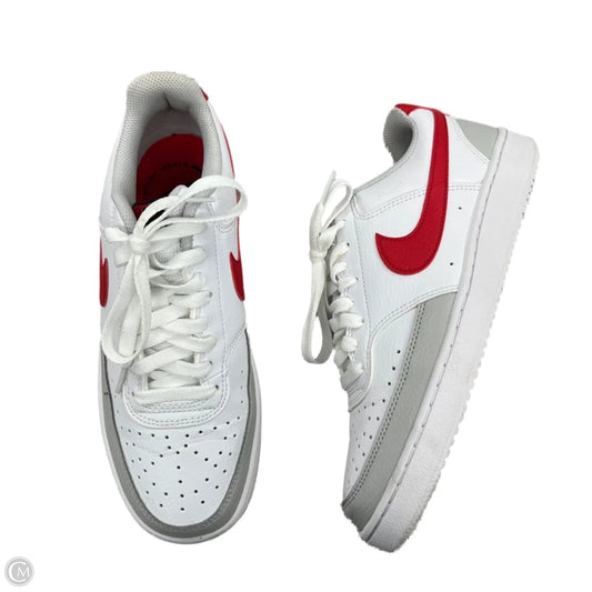 Shoes Sneakers By Nike In Red & White, Size: 8.5