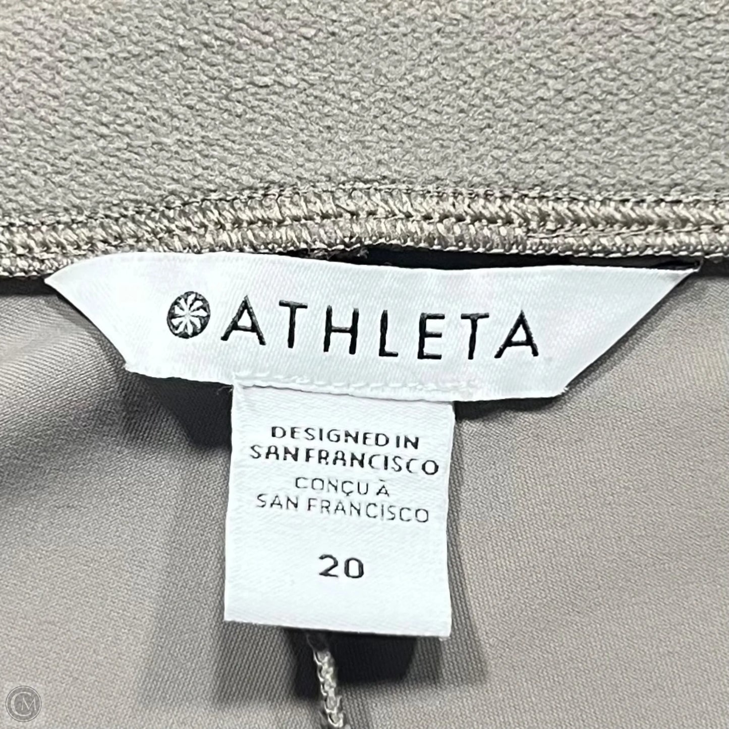 Athletic Pants By Athleta In Taupe, Size: 20