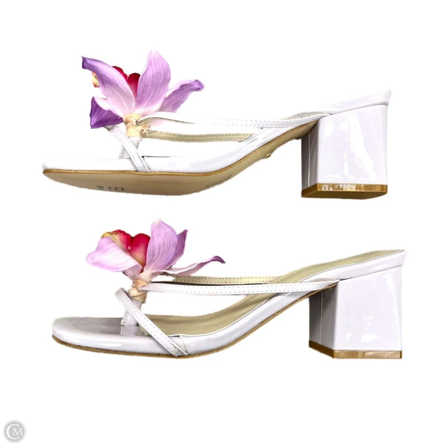 Sandals Heels Block By LPA In Purple, Size: 7