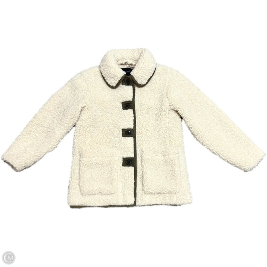 Jacket Faux Fur & Sherpa By J. Crew In Brown & Cream, Size: Xs