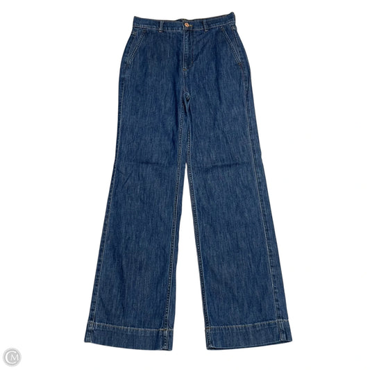 Jeans Wide Leg By J. Crew In Blue Denim, Size: 2