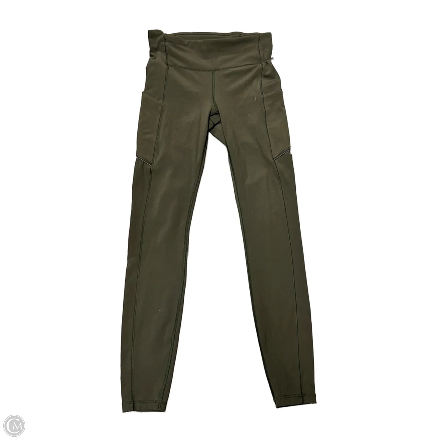 Athletic Leggings By Lululemon In Green, Size: 4