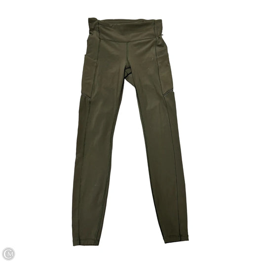 Athletic Leggings By Lululemon In Green, Size: 4