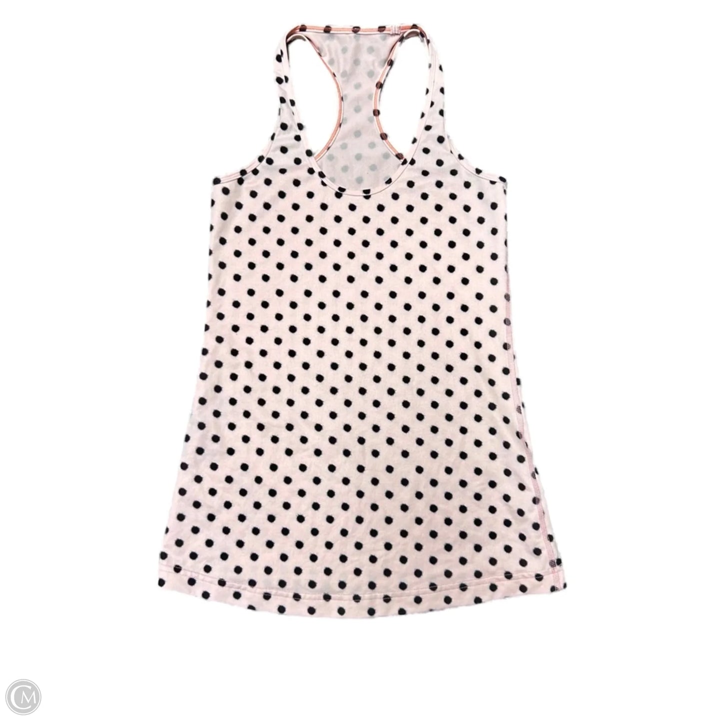 Athletic Tank Top By Lululemon In Black & Pink, Size: S