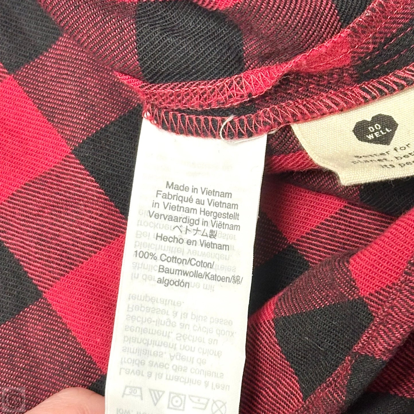 Top Short Sleeve By Madewell In Black & Red, Size: Xxs