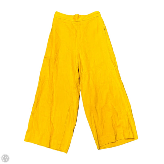Pants Wide Leg By Madewell In Yellow, Size: 4