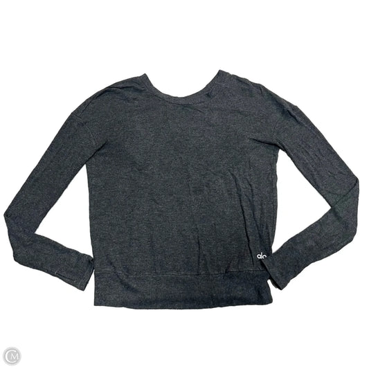Sweatshirt Crewneck By Alo In Grey, Size: S