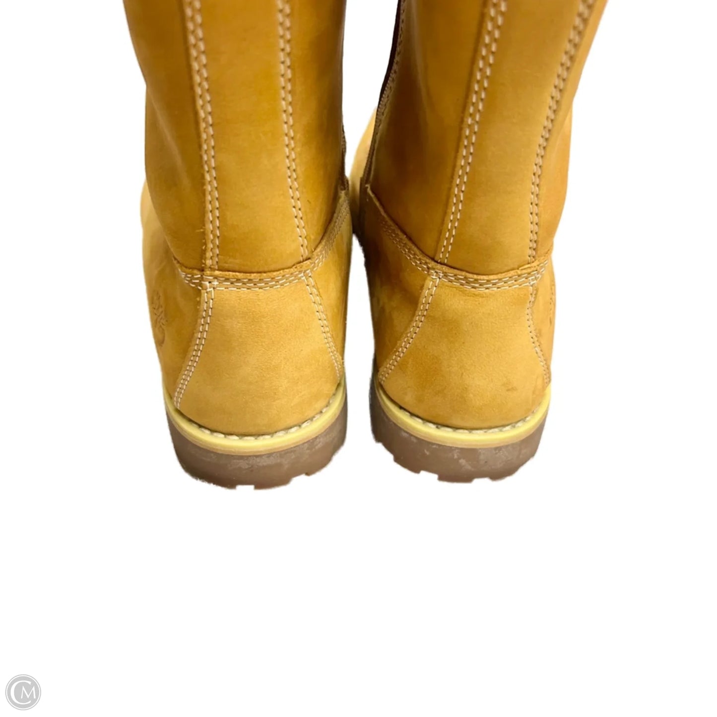 Boots Knee Heels By Timberland In Tan, Size: 5