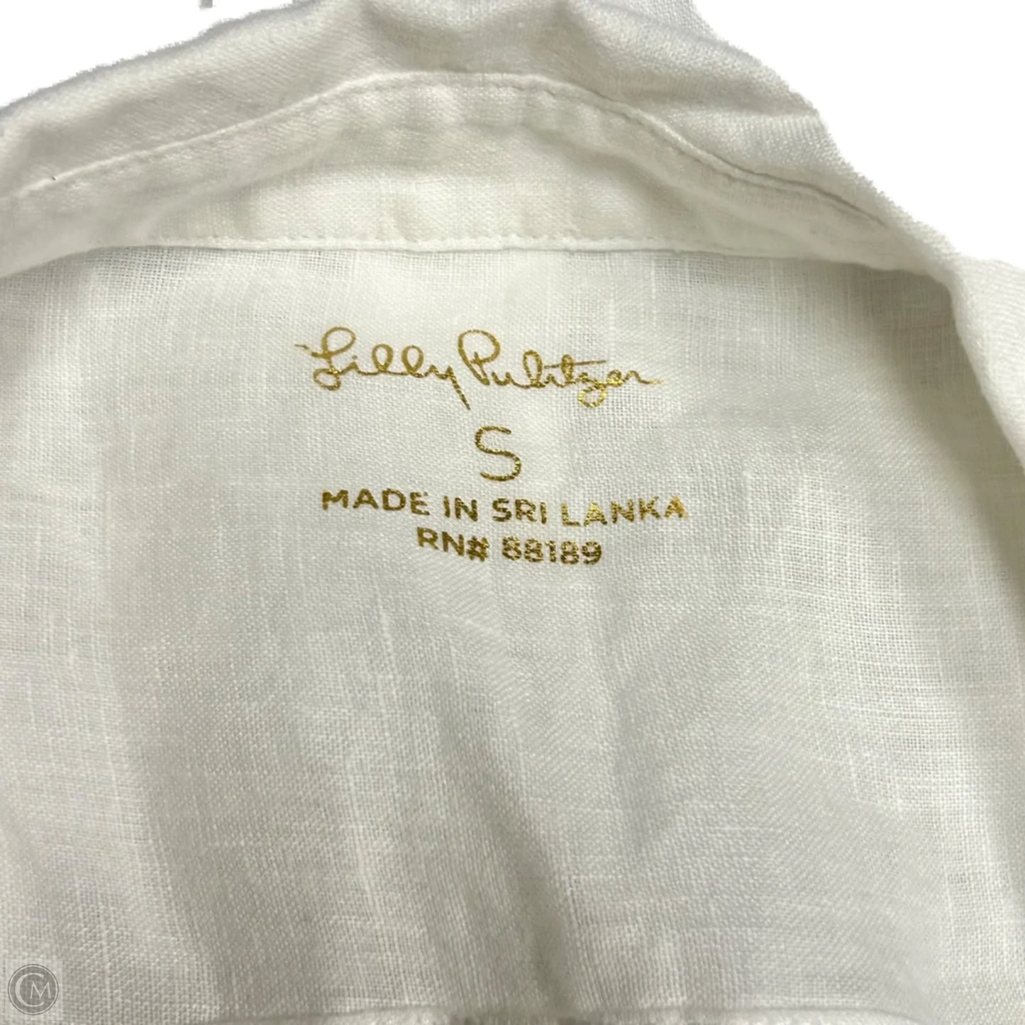 Top Sleeveless Designer By Lilly Pulitzer In White, Size: S