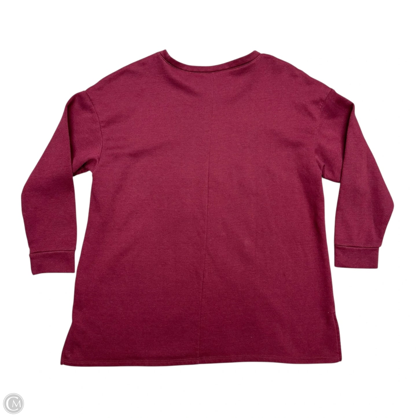 Sweatshirt Crewneck By Lane Bryant In Red, Size: 1x