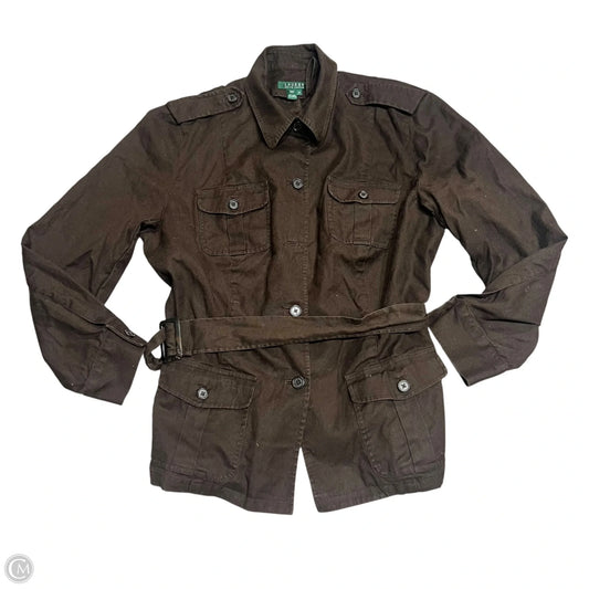 Jacket Utility By Lauren By Ralph Lauren In Brown, Size: 2x
